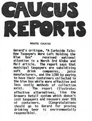 TEA 1994 Waste Caucus report